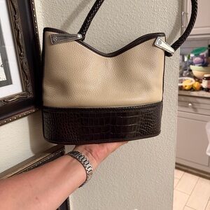 Brighton Two-Tone Leather Shoulder Bag